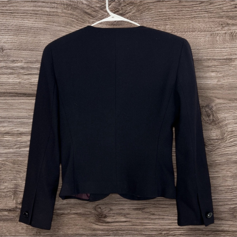 Christian Dior Women's Elegant Black Blazer 1980s100% Pure Wool. - Picture 2 of 3